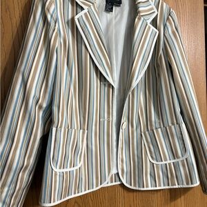 Focus 2000 Multicolor Striped Blazer